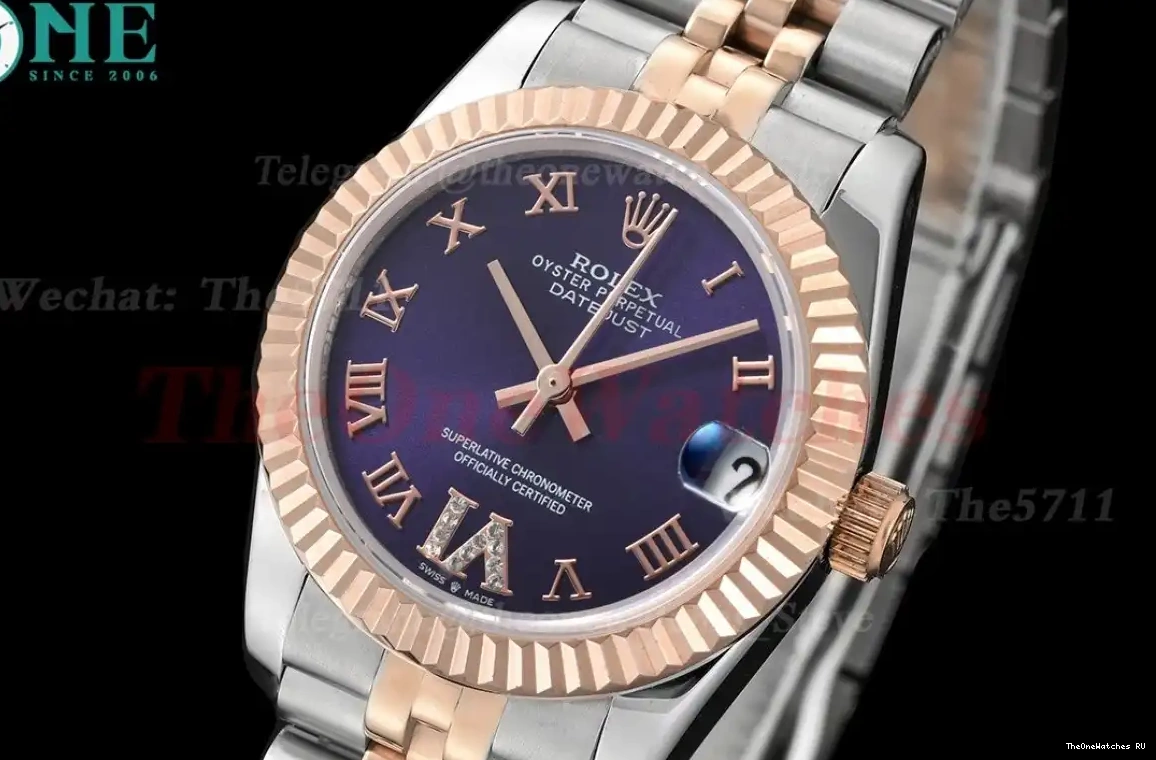 Rmn Purple SS MY8215 GDF 28mm Datejust RG 0403